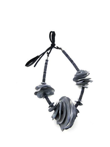 C2C - Collana filo petali piccola - necklace petals wire short
